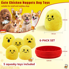 YZHDUXIU boîte-jouet poulet interactif pour chien