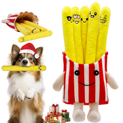 YZHDUXIU frite en peluche, ensemble festif, stimule le jeu quotidien des chiens.