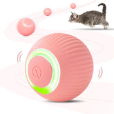 Balle chat intelligente de ZALBYUY avec DEL lumineuse, stimule l'activité.