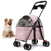 Poussette Zanthoxa pour chien, cabine-confort facilitant l’entrée et la sortie.