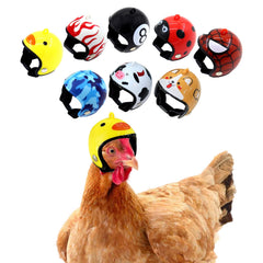 Casque Zaruatu ajustable pour poulet, ensemble de 8, pratique et léger.
