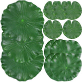 ZAUGONTW feuille de nénuphar flottante réaliste pour étang, décor naturel.