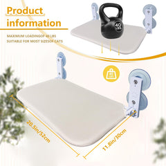 Hamac chat pliable ZBUQ pour fenêtre, installation rapide.