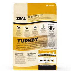 ZEAL Canada Dinde Air-Séché – foie et cœur pour protéines complètes.