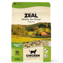 ZEAL chat poulet séché à l’air – protéines élevées et nutrition complète.
