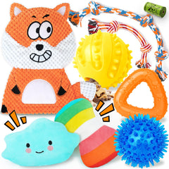 Zeaxuie fox-peluche-grande-sifflet : peluche colorée avec sifflet pour jeux interactifs.