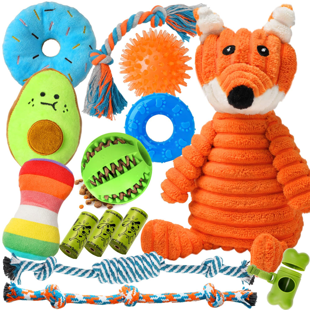 Jouet peluche Zeaxuie qui couine pour chiot, parfait pour câlin et jeu