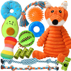 Jouet peluche Zeaxuie qui couine pour chiot, parfait pour câlin et jeu