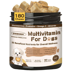 ZEBORA Dog Multivitamin en bouteille, soutien global pour chien.