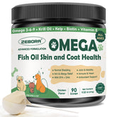 ZEBORA Omega3 poisson sauvage bouteille: soutien peau et pelage sains.