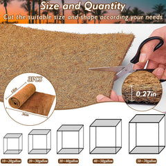 ZeeDix trois rouleaux fibre coco reptile, solution polyvalente pour aménagement.