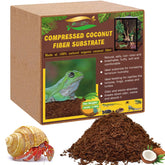 ZeeDix Substrat Coco Fibre 10L, emballage compact prêt au trempage, pratique pour stockage.