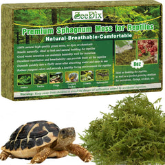 ZeeDix Mousse Sphagnum 8oz: bloc terrarium, humidité naturelle.