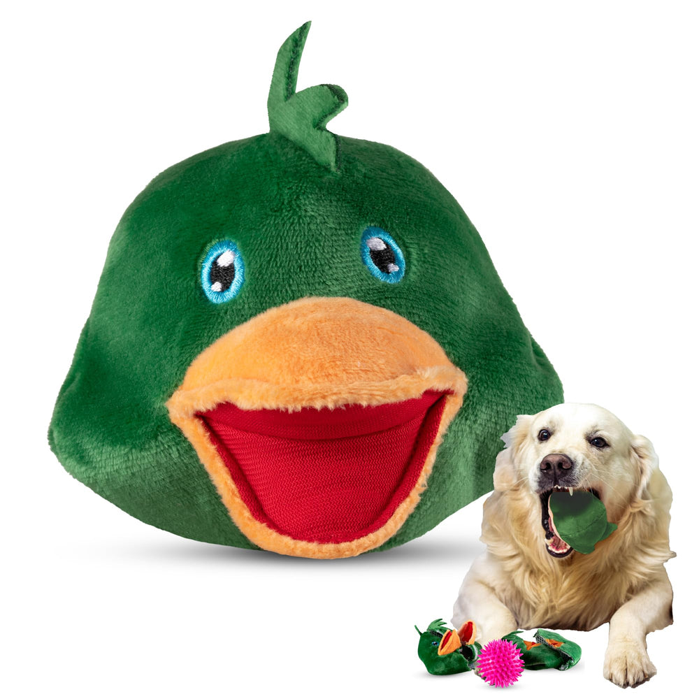 ZENAPOKI canard interactif: jouet chien stimulant le jeu et la curiosité.