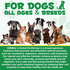 Zenpaws No More Worms – herbes naturelles pour équilibre intestinal sain