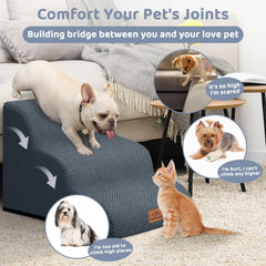 Escaliers Zerbuger pour chat sur canapé, traction et sécurité améliorées.