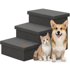 Zerbuger escaliers pour chien avec rangement de 18 pouces, accès facile au canapé.