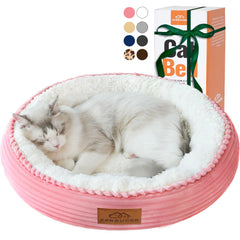 Zerbuger lit rond lavable rose, vue d’ensemble et confort apaisant