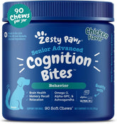 Bouchées Cognition Zesty Paws pour chien senior soutenant mémoire et clarté mentale