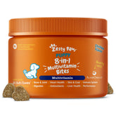 Bouteille Zesty Paws Dog Multivitamin pour un soutien quotidien.