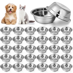 Bol Zhehao en acier inoxydable 10onces, plat et durable pour chien.