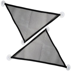 Hamac reptile Zhuohai noir triangulaire, perchoir aérien sûr et confortable.