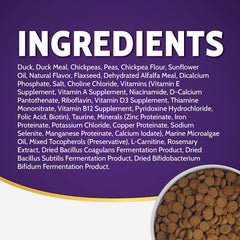 Zignature Pois et Chiches ingredients – fibres naturelles