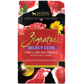 Emballage Zignature Tranches Sélection Agneau 4 lb, prêt à nourrir votre chien.