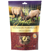 Biscuit Zignature venaison en forme d’os, texture croquante pour l’entraînement.