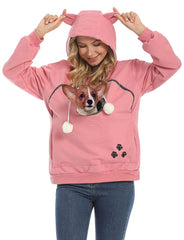 Capuche ZIIFULLHOU avec oreilles de chat pour un look ludique et amusant.