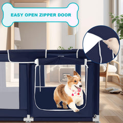Zikopomi enclos chien hauteur 32 pouces sécurité accrue pour votre compagnon.
