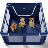 Zikopomi enclos jeu pour chiots 42x42x25 pouces avec porte zippée, confinement sûr.