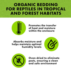 Gros plan sur l'écorce naturelle Zilla Bark Blend, substrat organique authentique.