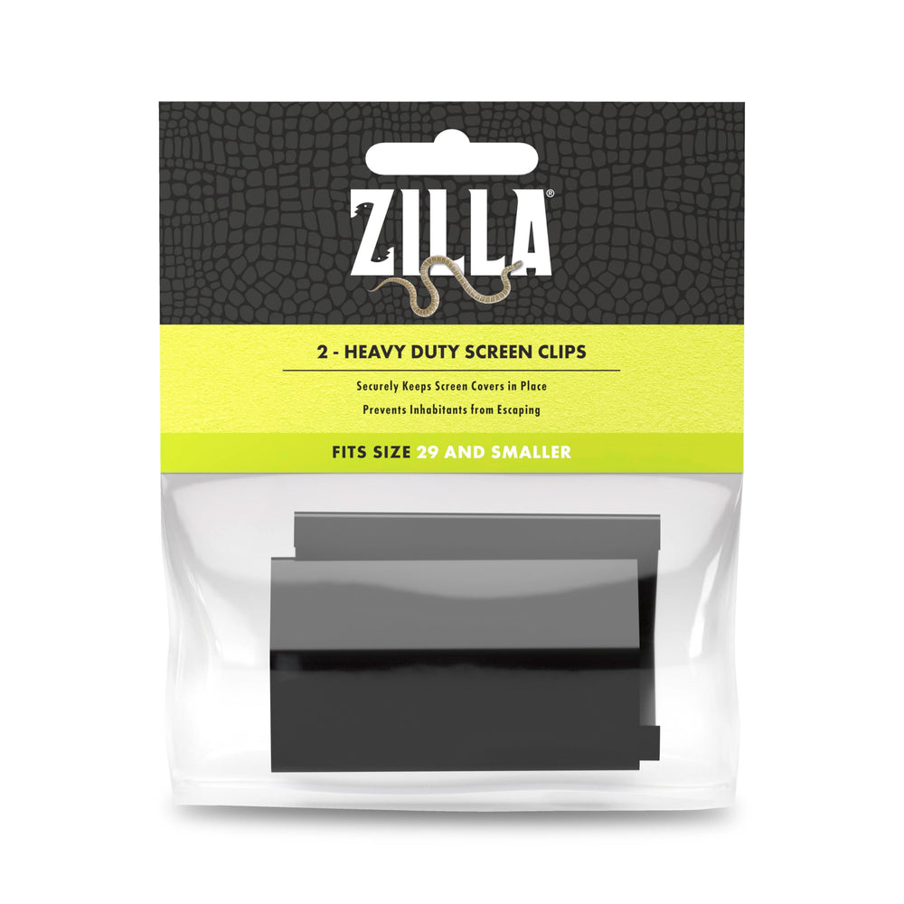 Zilla Clips écran dur – installation sans outil pour sécuriser votre terrarium.