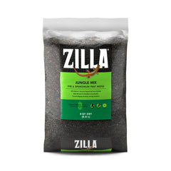 Zilla Jungle Mix substrat terrarium, texture naturelle et hydratante.