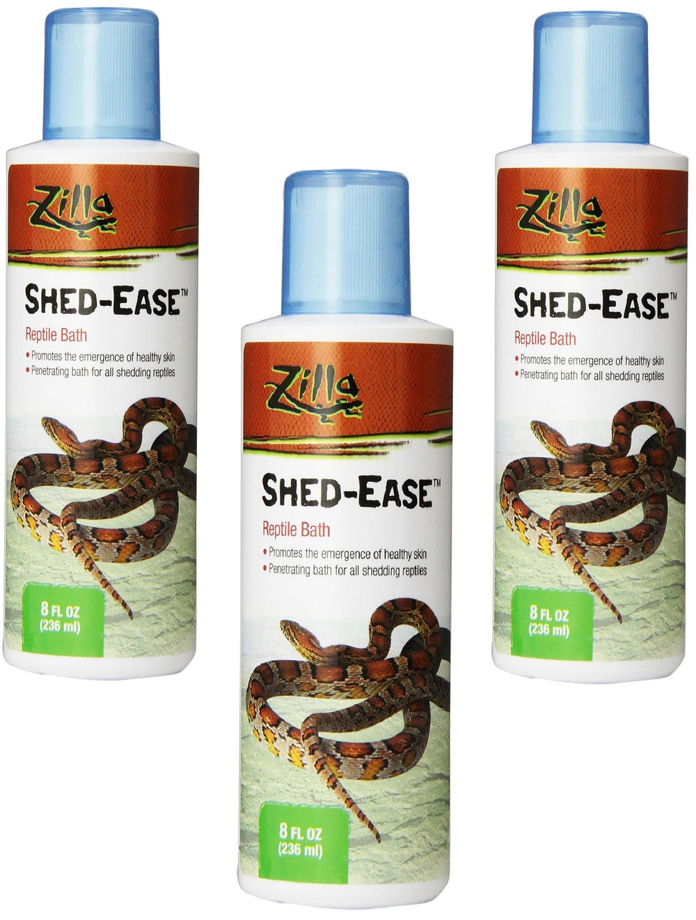 Zilla Shed-Ease prêt pour le bain de mue d'un reptile, soin ciblé.
