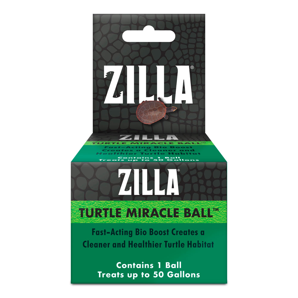Zilla Balle Miracle pour tortues focalisee sur l odeur et aide a reduire les odeurs dans l aquarium.