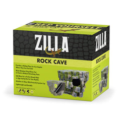Zilla Vertical Décor Rock Cave - vue face avant, favorise l'exploration en hauteur