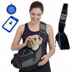Zingaroo Sling – porte-mains-libres pour chat, transport confortable lors des déplacements.