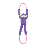 ZippyPaws RopeTugz avec singe en corde robuste, parfait pour des jeux de tir intenses et durables.