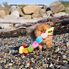 ZippyPaws Chenille Géante, sept sifflets ronds, parfait pour divertir et stimuler le chien.