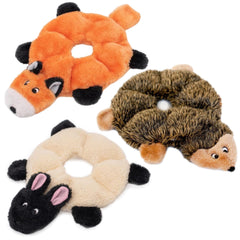 Jouet Loopy sans rembourrage ZippyPaws, parfait pour des jeux de rapporter sans dégâts.