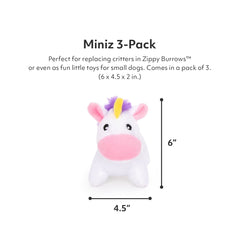 ZippyPaws Miniz licorne jouet interactif stimule l'attention lors du jeu