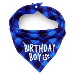 Bandana ZIRVYIR pour chien avec bouton, ajuste la taille.