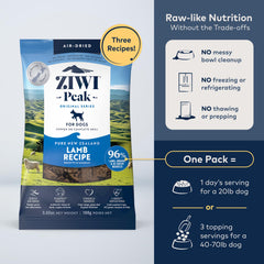 ZIWI Peak Agneau – texture croquante adaptée au repas principal.