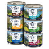 ZIWI Peak pâté boeuf en conserve, protéines élevées pour chiens actifs.