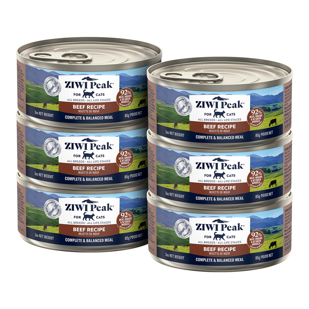 Pâté Ziwi Peak pour chat, haute protéine et goût irrésistible.