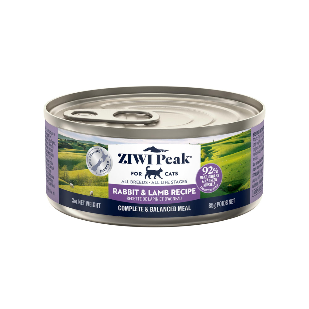 ZIWI Peak pâtée chat lapin et agneau – texture humide et goût riche.