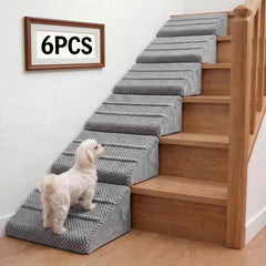Rampe ZJDJEZJD avec surface anti-glisse pour escaliers, idéale pour petits chiens et chats.