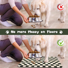 Tapis Zoeeya motif plaid, nettoyage facile et sans odeur.